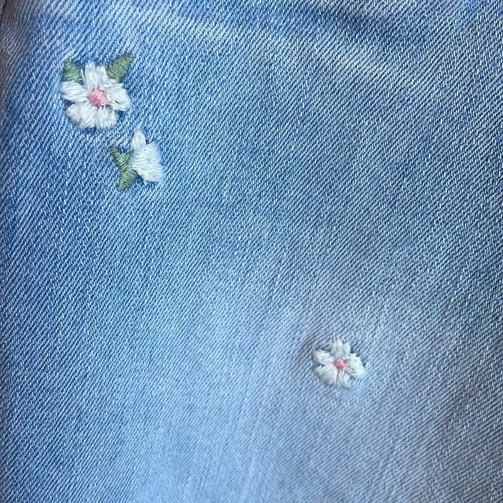 GAP Kids Embroidered Floral Skinny Jeans